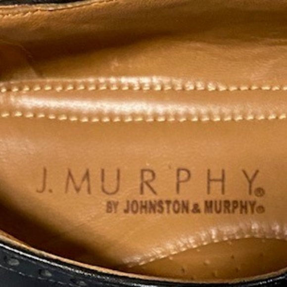 Johnston & Murphy Black Leather shoes, 9.5M, leather soles main image 7